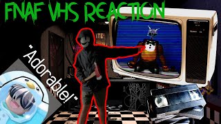 Forcing my friend to react to FNAF VHS Tapes [upl. by Asquith54]