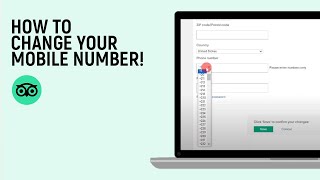 How to Change your Mobile Number on TripAdvisor easy [upl. by Htez]
