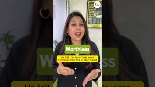 Worthless Vs Penniless learnenglish fluentaspokenenglish howtospeakengfluently engvarta [upl. by Ahsieuqal]