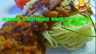 Sojafreie amp glutenfreie Spaghetti Bolognese 100VEGAN  vegan kochen mit Jérôme Eckmeier [upl. by Oileduab491]