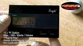 Angelo Digital Humidor Hygrometer [upl. by Ayocal]