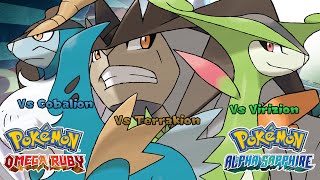 Pokémon Omega Ruby amp Alpha Sapphire  Cobalion Virizion amp Terrakion Battle Music HQ [upl. by Antrim]