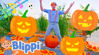 Halloween Pumpkin Hop BRAND NEW BLIPPI Fall Songs for Kids [upl. by Thevenot628]