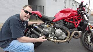 My revisit the Termignoni exhaust note for the 2020 Ducati Monster 821 [upl. by Elliot]