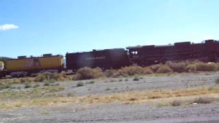 Running with UP844 near Lovelock NV on 9252012 [upl. by Gusti]