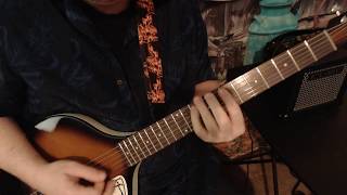 Danelectro Baby Sitar  Little Wing  Hendrix  Stevie Ray Vaughan cover SRV [upl. by Alet25]