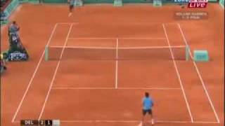 Roger Federer Vs Juan Martin del Potro French Open 2009 [upl. by Friday]