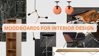 My Secret to Amazing Moodboards  How I make design boards for Interior Design [upl. by Datha]