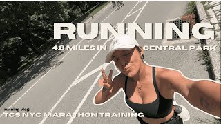 Central Park Running Vlog  Tempo Run NYC Marathon Training [upl. by Zaneta435]