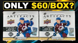 ACTUALLY TERRIFIC VALUE  Opening 2 Boxes of 202122 Upper Deck Artifacts Hockey Hobby [upl. by Connel]