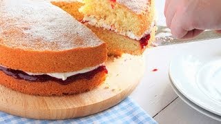 How to bake a Victoria Sponge  The Boy Who Bakes [upl. by Silsbye]