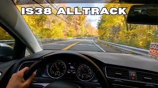 Manual IS38 Swapped VW Golf Alltrack  Fall POV Drive [upl. by Ahsial81]