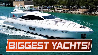 25 BIGGEST amp MOST EXPENSIVE Yachts at Haulover Inlet [upl. by Nosnev994]