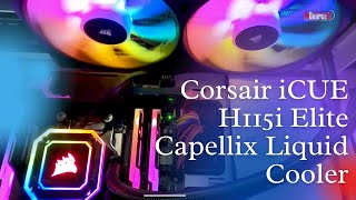 How to Install Corsair iCUE H115i Elite Capellix Liquid Cooler  Insource IT [upl. by Helms]