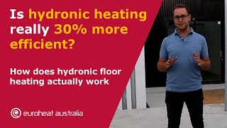 Is hydronic heating really 30  more efficient and how does hydronic floor heating actually work [upl. by Samala]