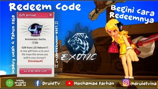 Redeem Code quotLSERANNIVERSARY4THquot  Lost Saga Exotic 4th Anniversary [upl. by Marlette206]