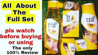 pawpaw cream full set review [upl. by Ydda]