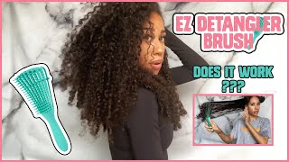 EZ Detangler Brush Review Is It Worth It  Waist Length Natural Hair [upl. by Rachele]