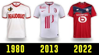 The Evolution of Lille OSC Jersey 1989  2022  Lille OSC Kits History [upl. by Renata49]