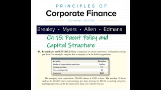 Ch 15 Payout Policy and Capital Structure Q19 Repurchase and EPS [upl. by Salguod]