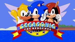 SegaSonic The Hedgehog Gameplay Completo [upl. by Rutherfurd]