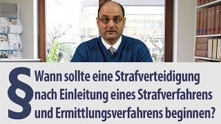 Einleitung Strafverfahren  Verhalten  Beginn Verteidigung [upl. by Nnaegroeg]