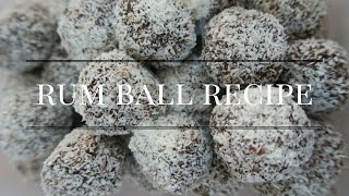 CHRISTMAS CHOCOLATE RUM BALL RECIPE [upl. by Ailsun348]