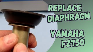 Replacing the diaphragm Yamaha FZ750 stepbystep guide by Carb King [upl. by Aubyn364]