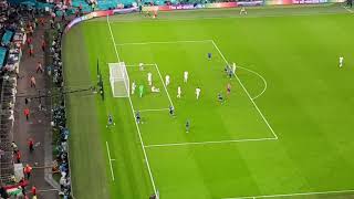 LEONARDO BONUCCIS EQUALISER FOR ITALY VS ENGLAND  EURO 2020 FINAL LIVE AT WEMBLEY STADIUM LONDON [upl. by Averi730]