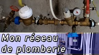 Réseau de plomberie de A à Z installation en détails  schéma [upl. by Anaderol]