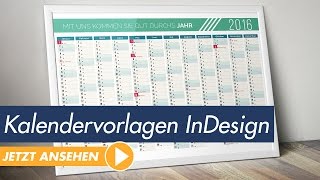 InDesign Tutorial Kalendervorlagen individuell und einfach anpassen [upl. by Laen]