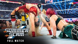 FULL MATCH Asuka vs Bianca Belair vs Charlotte Flair — WWE Women’s Title Match SummerSlam 2023 [upl. by Goraud]