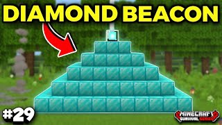 FULL DIAMOND BEACON In Minecraft PE Survival Series EP29  HINDI [upl. by Tnilf]