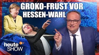 Landtagswahl in Hessen Geht der Niedergang von CDU und SPD weiter  heuteshow vom 26102018 [upl. by Lethia]