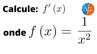 Derivada de função com fração  Exercício Resolvido [upl. by Navada]