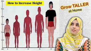 How to GROW TALLER Naturally at Home ll Increase your Height till Age 35 [upl. by Ahsimek952]