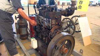 1950s YANMAR Diesel Type 2LEL 22hp Old Engines in Japan [upl. by Zwart]