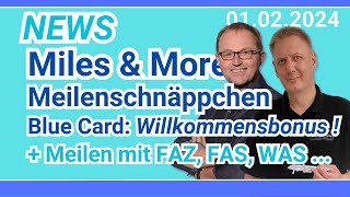 Neue Meilenschnäppchen AboMeilen Miles amp More Blue Card [upl. by Ddene]