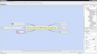 How to convert your XMind project to JPG image [upl. by Linson]