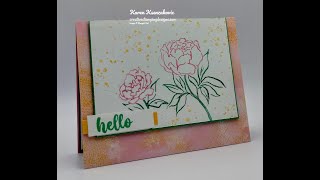 Stampin Up Poised Peony [upl. by Roe]