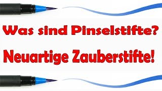 Pinselstifte Anwendung  Brush Pens Übergänge malen  Aquarellstifte Farben mischen [upl. by Erlene]