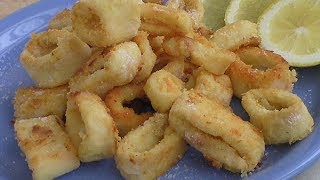 Anelli di calamari fritti Ricetta al forno [upl. by Polash]