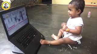 Vasanth amp Co’s youngest customer having a fun moment watching our Andha kalam Ad [upl. by Bucella]