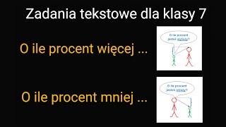 O ile procent więcej O ile procent mniej [upl. by Bez]