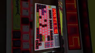 Led keyboard with Cyberspace keycaps … 😍gaming bgmi pubg pcgamer technology gadgets [upl. by Lorine]