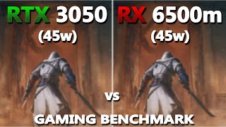 RTX 305045w vs RX 6500m45w Gaming Benchmark Test in 2023  MSI Bravo 15 vs Asus Vivobook 15 [upl. by Maurits]