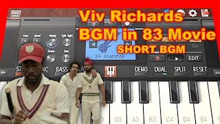 Viv Richards BGM Marshal cover  83 MOVIE  Mass BGM Guru  Instrumental ringtone viv  Shorts [upl. by Petronia]