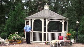 Vinyl Gazebo Walk Around Video  Country Lane Gazebos [upl. by Ordnael598]