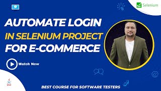 Selenium Realtime Project Framework  Automate Ecommerce Login Page [upl. by Arhsub]