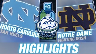 North Carolina vs Notre Dame  2015 ACC Championship Highlights [upl. by Norvil]